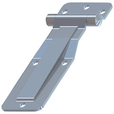 Side Door Hinge Assembly with 3 Hole Butt - Zinc Plated.